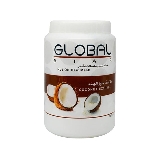 Globalstar Coconut Oil Bath and Hair Mask with Coconut Extract, 1500 ml