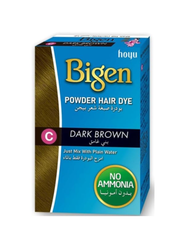 Bigen Powder Hair Dye Dark Brown Ammonia-Free Hair Colour