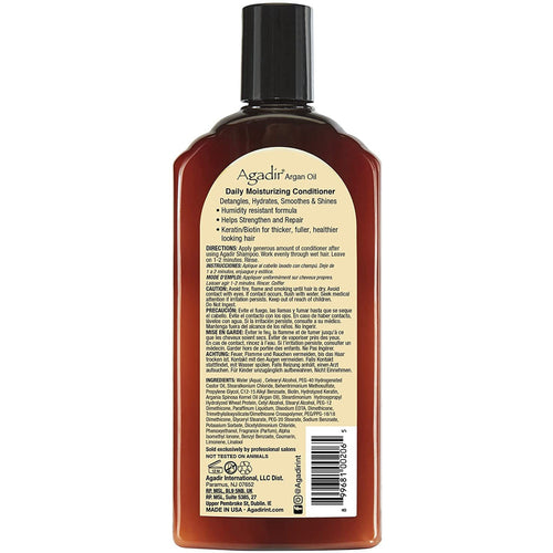 AGADIR Argan Oil Daily Moisturizing Conditioner for All Hair Types, 366 ml