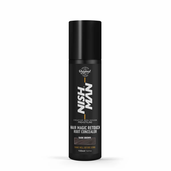 Nishman Hair Magic Retouch Root Concealer Spray Quick-Drying Dark Brown 100ml