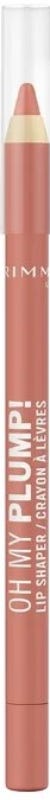 Rimmel Oh My Plump Lip Liner Creamy Matte Pencil Palmitoyl Tripeptide-1 050 Cafe Latte