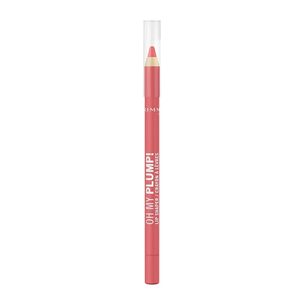 Rimmel Oh My Plump Lip Liner Matte Pencil, Peptide Conditioning, 060 Flirty