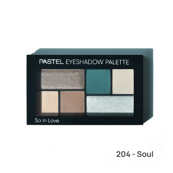 Pastel So In Love Eyeshadow Palette 204 Matte and Pearly Shades, 6 Colors