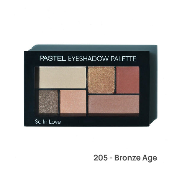 Pastel So In Love Eyeshadow Palette Mixed Matte & Pearly Shades 205, 6 Colors