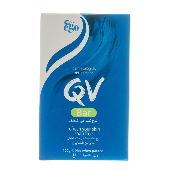 Ego QV Soap-Free Cleansing Bar Fragrance-Free Sensitive Skin 100g