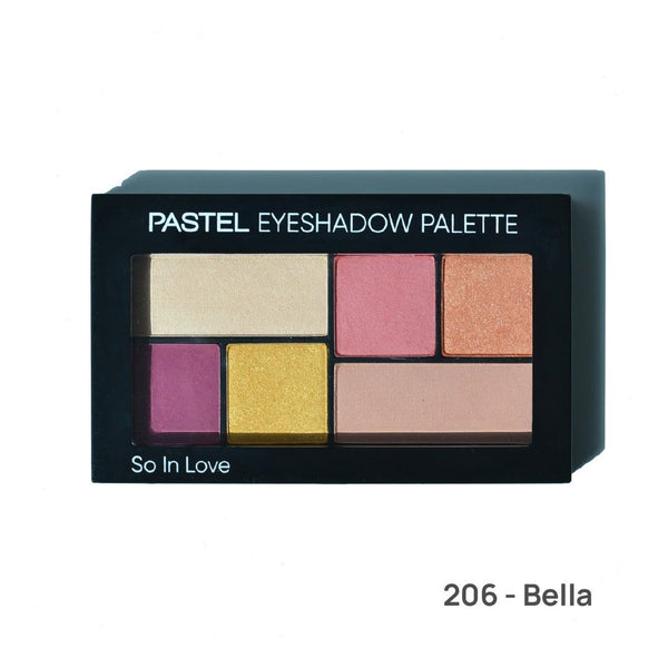 Pastel So In Love Eyeshadow Palette 206, 6 Matte & Pearly Shades