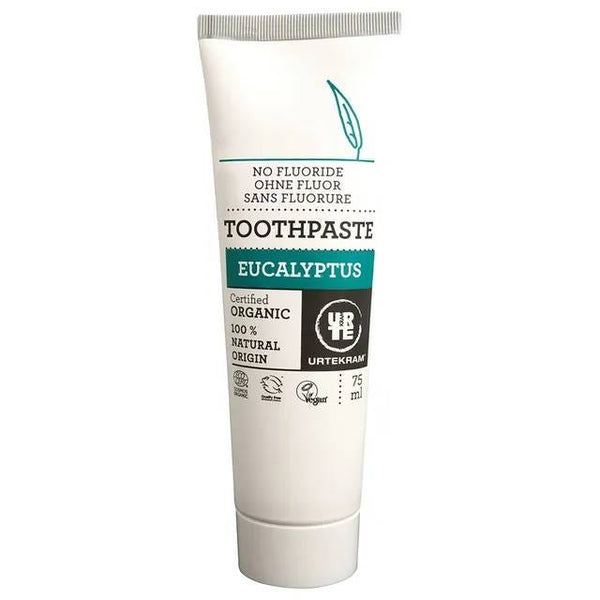 Urtekram Organic Eucalyptus Toothpaste Fluoride-Free Formula 75ml