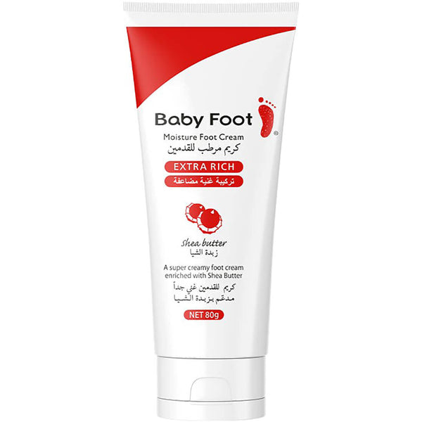 Baby Foot Shea Butter Moisture Cream Gel-to-Cream Foot Moisturizer 80 g