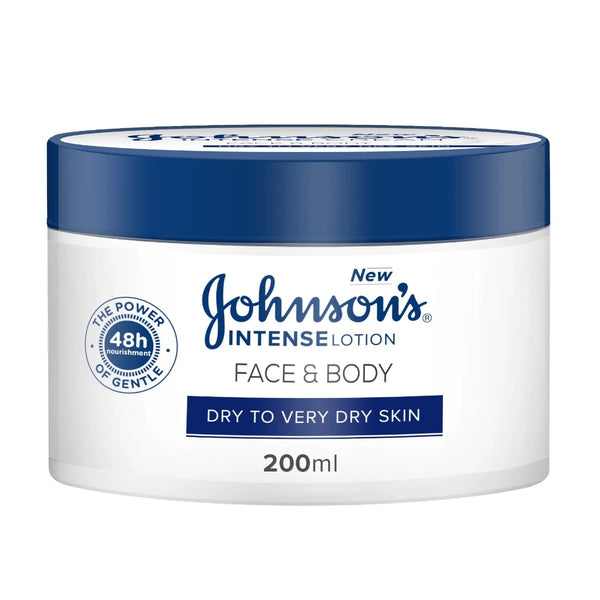 Johnson Intense Face & Body Cream, Lightweight Hydrating Formula