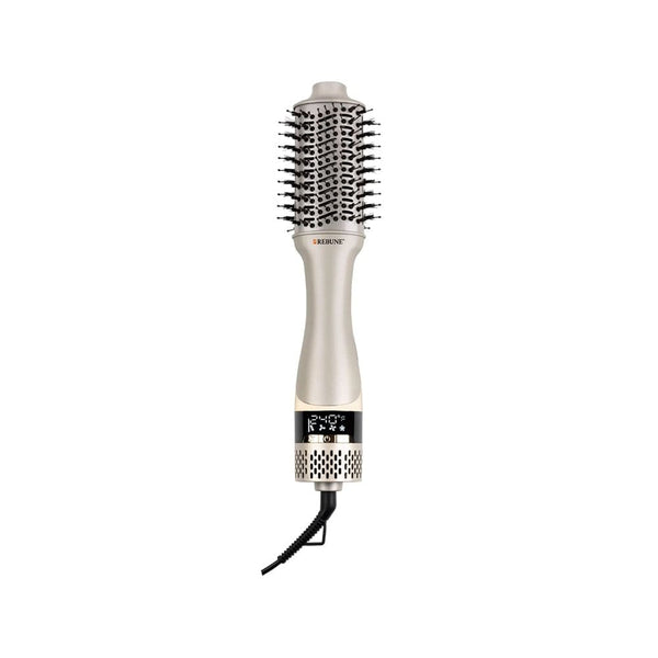 Rebune RE-2180 Digital Hot Brush Hair Styler, LCD Display, 3 Airflow Levels, 1200W
