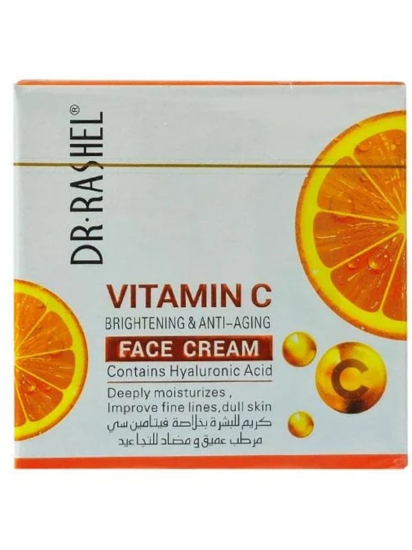 Dr. Rashel Vitamin C Deep Moisturizing Skin Cream, Hyaluronic Acid, 50g