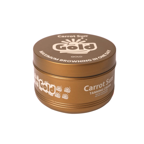 Carrot Sun Tan Accelerator Gold Cream with Almond Oil and Wheat Germ Oil 350 ml