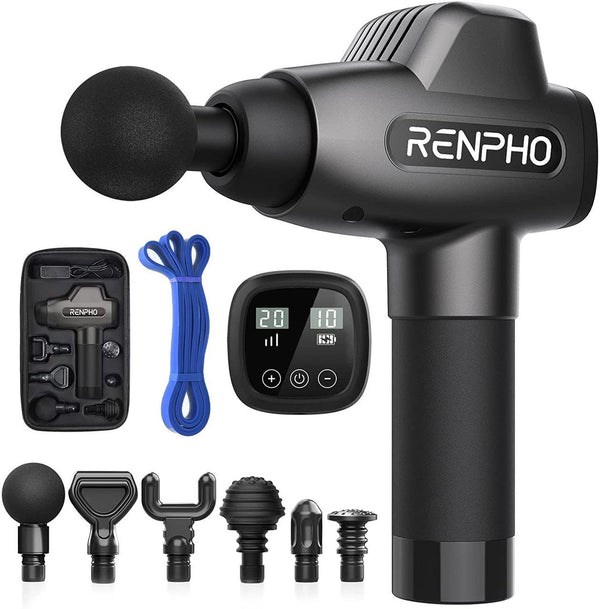 Renpho Professional Massage Gun RF-GM168, Handheld Percussion Massager with Carry Case