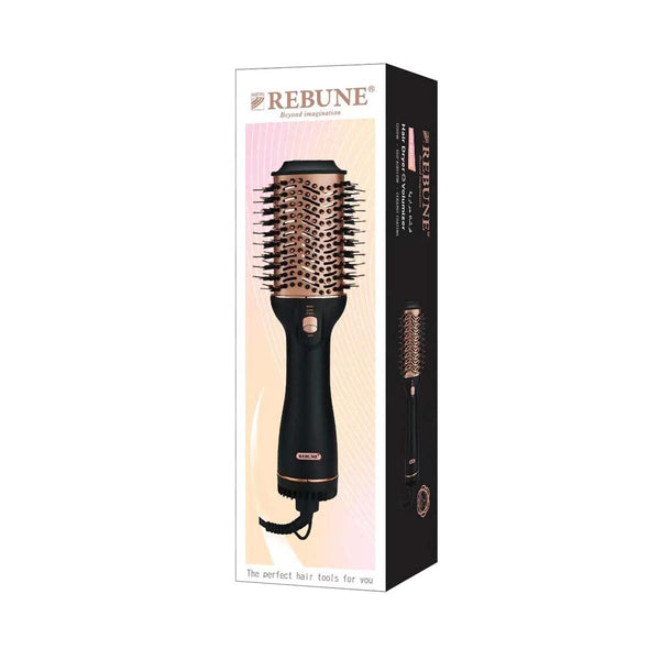 Ribbon RE-2128 Hair Styling Brush, Blue and Black, Double Bristles