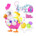 Party Pets Roxanne Dancing Queen of the Farm Electronic Plush Toy, Pink, 3 Eggs Included