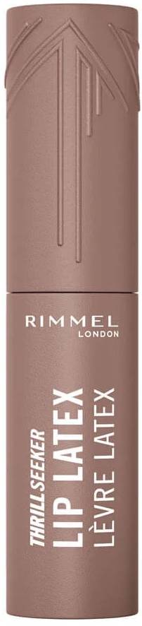 Rimmel Thrill Seeker Lip Latex Liquid Lipstick Shiny Finish 500 Cappuccino Light