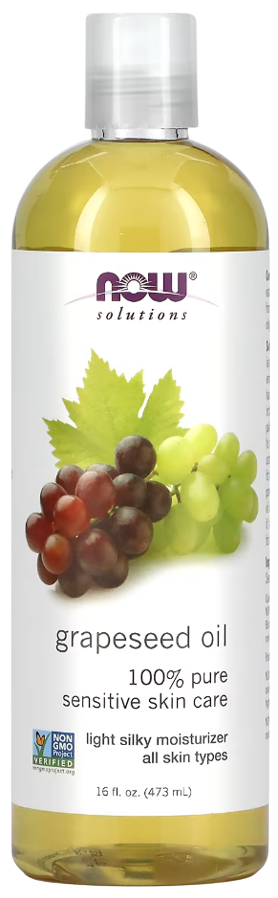 NOW Grapeseed Oil Lightweight Hair and Skin Oil Vitamin E
