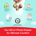 Pampers Ultimate Comfort Pants Diapers Cottony Soft Fit Aloe Vera Vitamin E Size 4, 9-14 kg, 90 Count