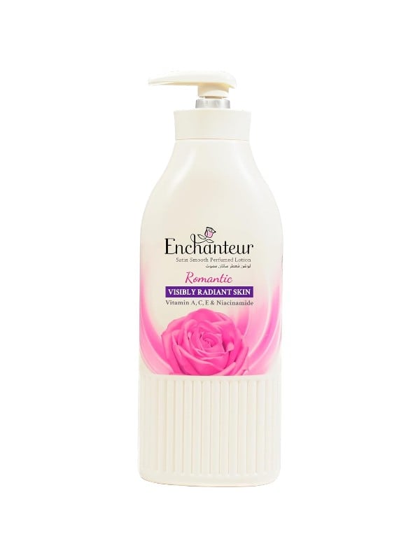 Enchanteur Satin Smooth Romantic Perfumed Body Lotion with Vitamins, 500 ml