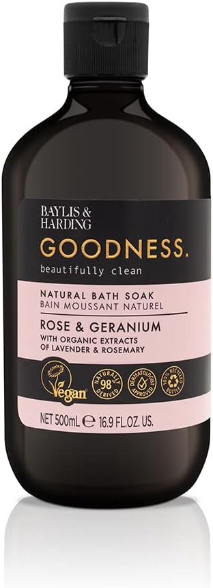 Baylis & Harding Goodness Rose & Geranium Bath Soak 500ml