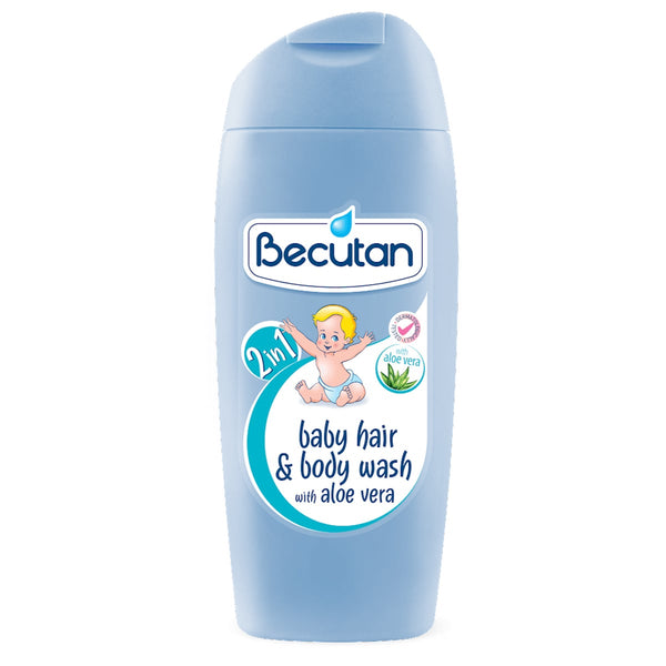 Becutan Aloe Vera 2-in-1 Baby Hair and Body Wash Liquid 200 ml