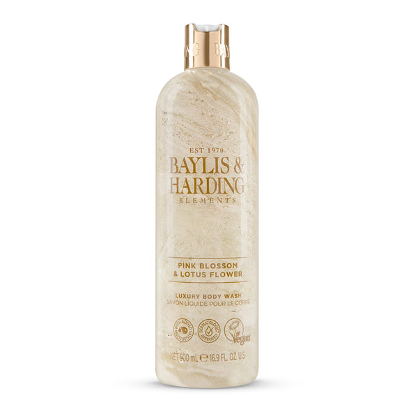 Baylis & Harding Elements Pink Blossom & Lotus Flower Body Wash Vitamin E 500ml