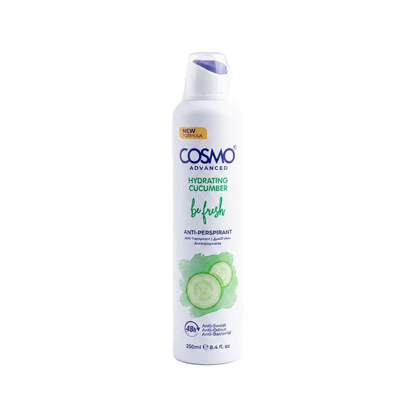 Cosmo Be Fresh Advanced Hydrating Cucumber Antiperspirant Spray 250ml