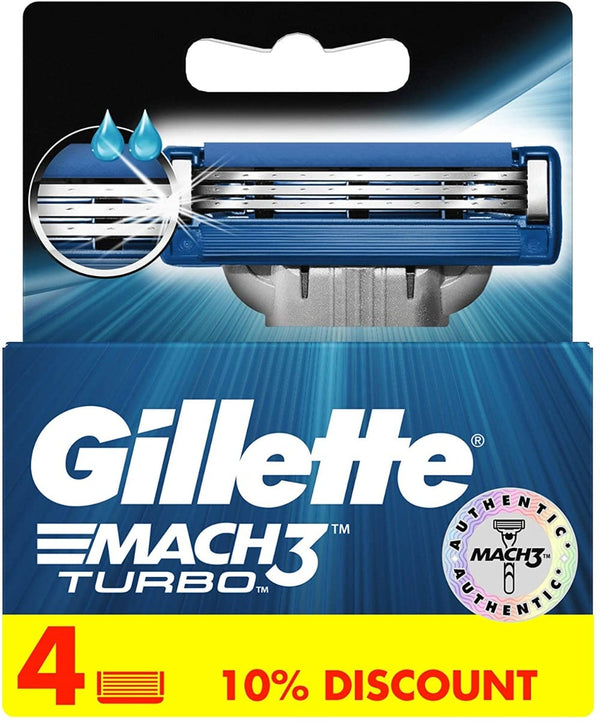 Gillette Mach3 Turbo Replacement Razor Blades