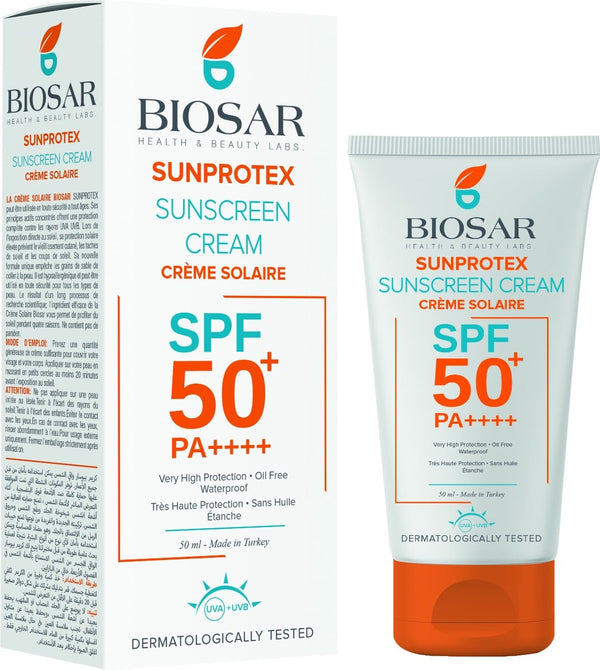 Biosar Sunprotex Sunscreen Cream SPF 50+ Lightweight Face Cream 50 ml