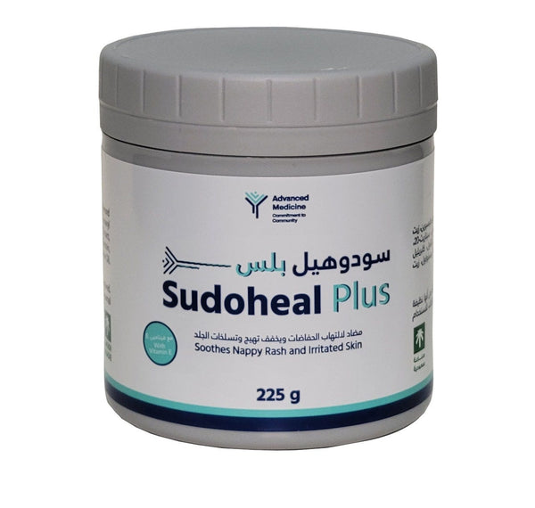 Sudoheal Plus Zinc Oxide Cream with Vitamin E, Sweet Almond Oil and Calendula, 225 g