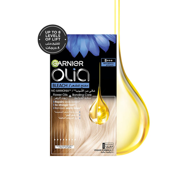 Garnier Olia B+++ Blonde Lightening Kit, Ammonia-Free Oil-Powered Bonding Care
