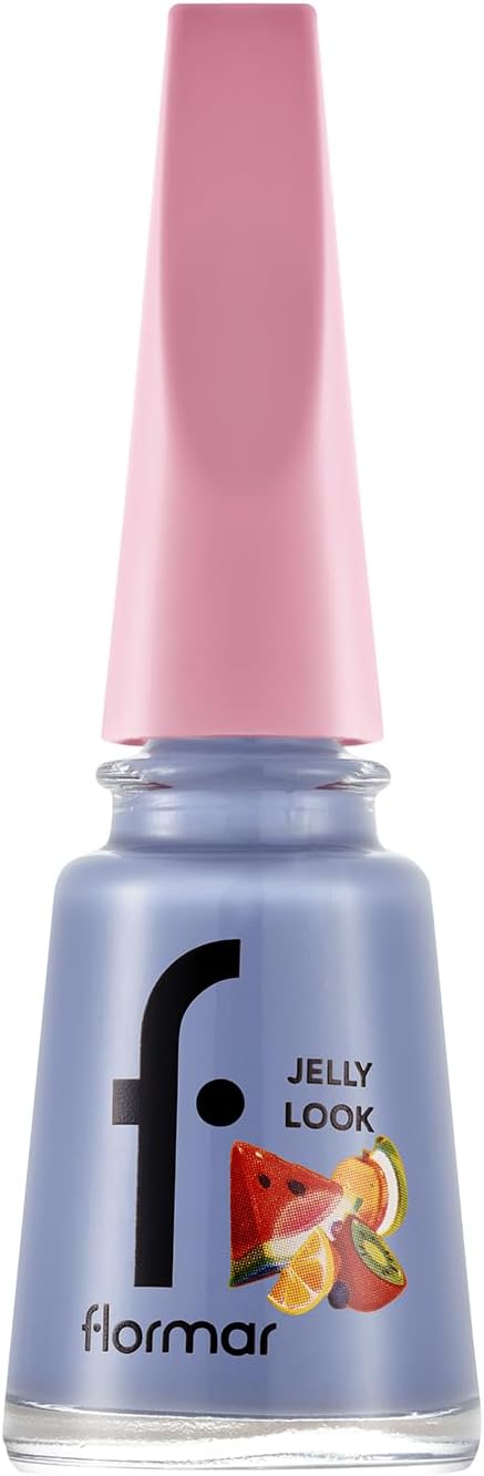 Flormar Jelly Look Nail Enamel Gel Finish Ultra-Shimmer Honeyberry 11 ml