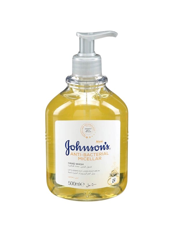 Johnson's Micellar Hand Wash Lemon Scent Moisture-Locking Formula 500ml