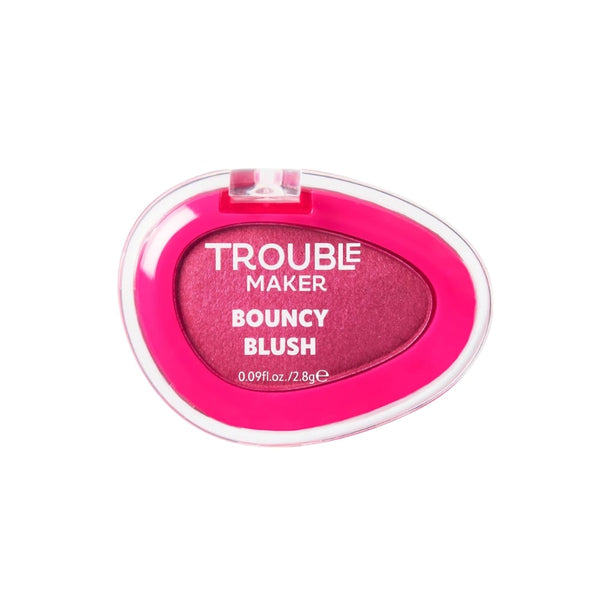 TROUBLE MAKER Troublemaker Bouncy Blush Cream-to-Powder Deep Pink