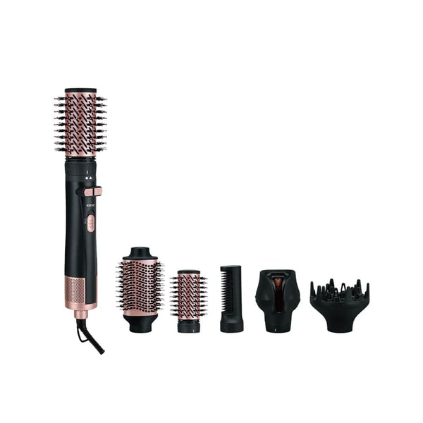 Rebune Professional Automatic Hair Styler 6-in-1 Rotating Brush Self-Curling Iron 1200W RE-2158