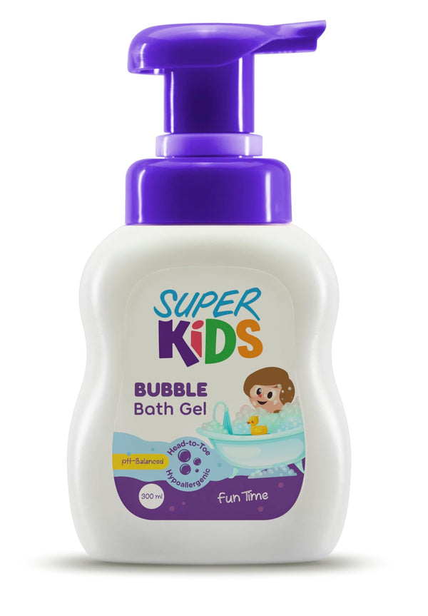 Superkids Bubble Bath Gel Foaming Gentle Cleanser 300 ml