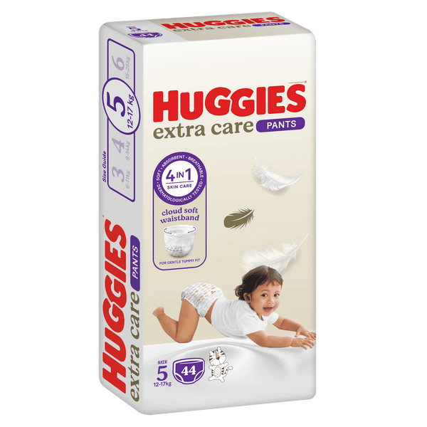 Huggies Size 5 Pants Extra Care Jumbo Pack 44 Diapers