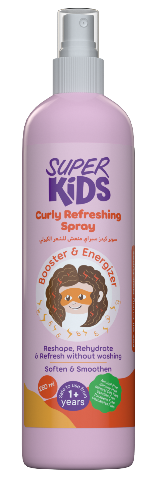 Superkids Curly Refreshing Spray Hydrating Curl Booster 250 ml
