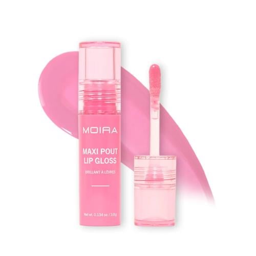 Moira Maxi Pout Lip Gloss Glassy Shine Vitamin E Bubble Pop 003