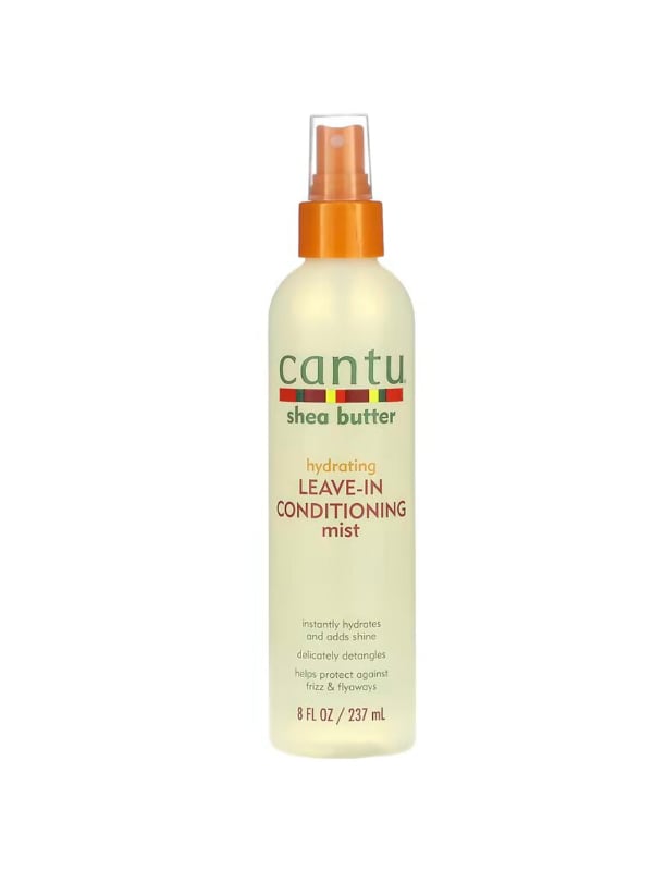 Cantu Shea Butter Leave-In Conditioner Moisturizing Hair Spray with Panthenol, 237 ml