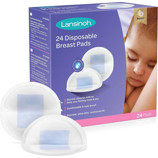 Lansinoh Disposable Nursing Pads Ultra-Thin Absorbent Leak Protection Pack of 24