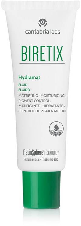 Biretix Hydramat Fluid Mattifying Face Moisturizer Hyaluronic Acid Zinc Niacinamide 50 ml