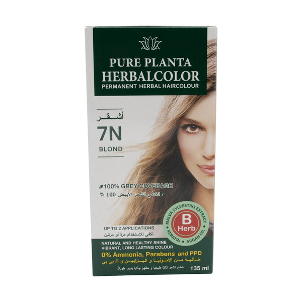 Herbatint Herbal Hair Color Gel Permanent Ammonia-Free 7N Blond