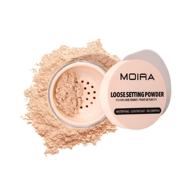 Moira Loose Setting Powder Matte Finish Collagen Vitamin E 005 Medium Light