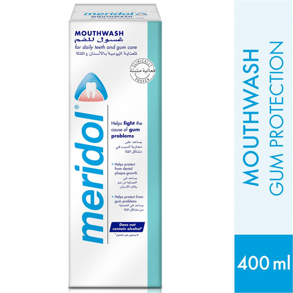 Meridol Mouthwash Alcohol-Free Oral Rinse Fluoride 400 ml
