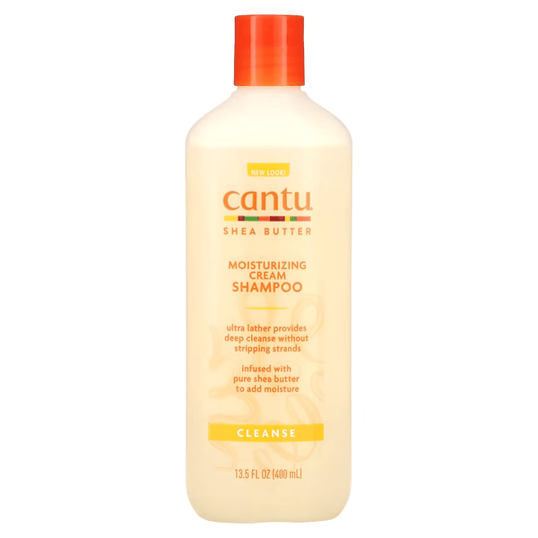 Cantu Moisturizing Cream Shampoo Liquid with Shea Butter for Oily and Thick Hair 400ml
