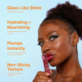Moira Maxi Pout Lip Gloss Glassy Shine Vitamin E Petal Dream 011