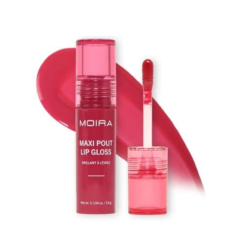 Moira Maxi Pout Lip Gloss Glassy Shine Vitamin E 012 Crimson