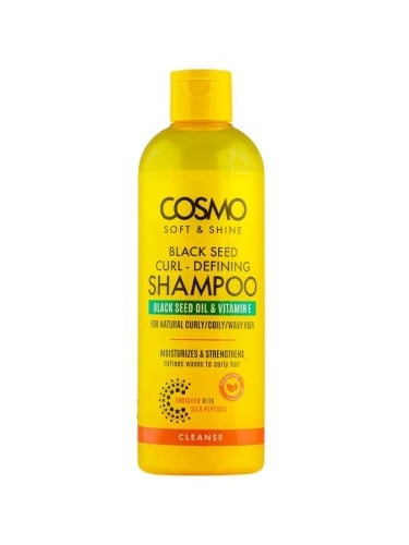 Cosmo Soft & Shine Curl Defining Shampoo Black Seed Jojoba Almond Oil Shea Butter 480ml