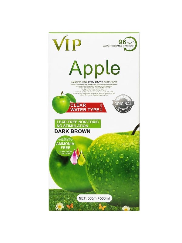 VIP Apple Ammonia-Free Hair Cream Dark Brown 500 + 500 ml